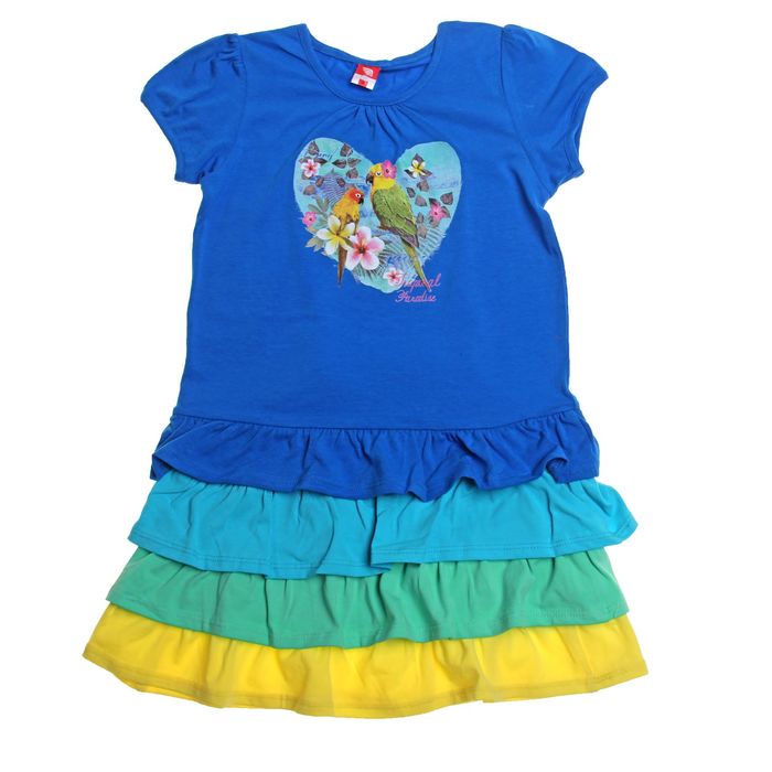 Платье для девочки, рост 98 см, цвет синий