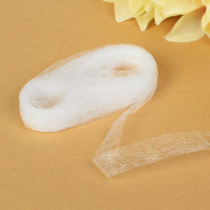 Паутинка клеевая, ширина 10мм, 3м, цвет белый