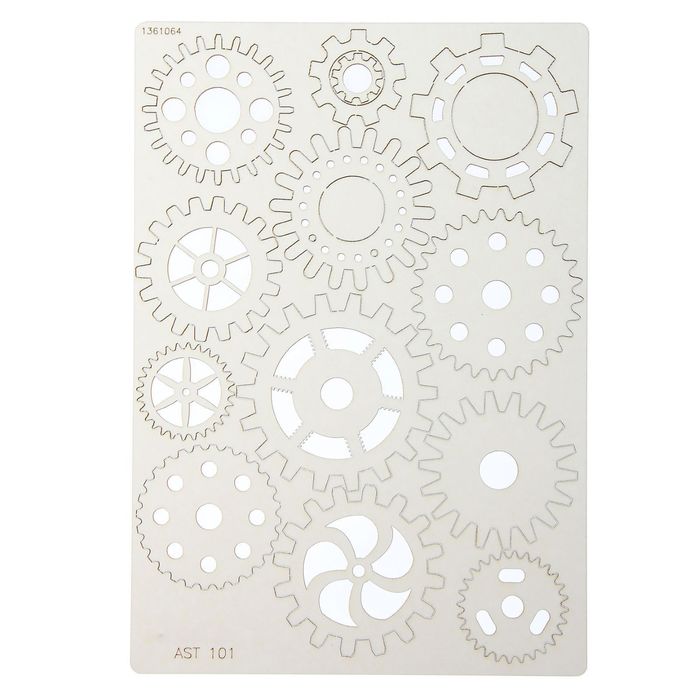 Набор чипбордов из 12 шт. "Шестерёнки", толщ. 0,9 мм