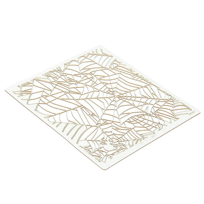 Фоновый чипборд "Паутина" толщ. 0,9-1,15 мм 13х14,5 см