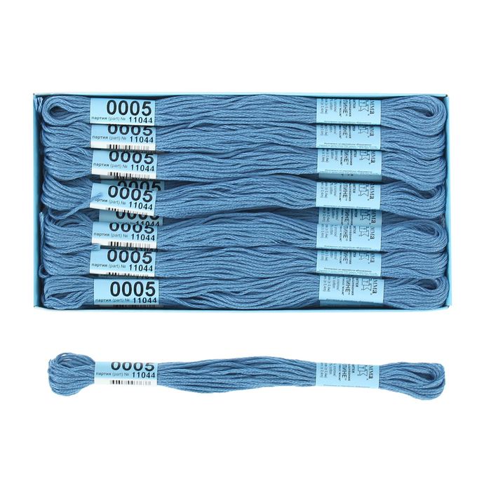 Мулине, №0005, 8±1м, цвет светло-синий