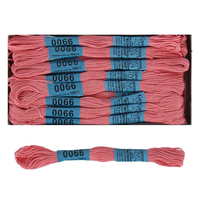 Мулине, №0066, 8±1м, цвет светло-розовый