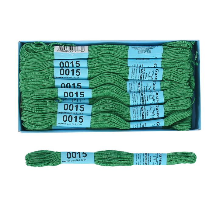 Мулине, №0015, 8±1м, цвет светло-зелёный