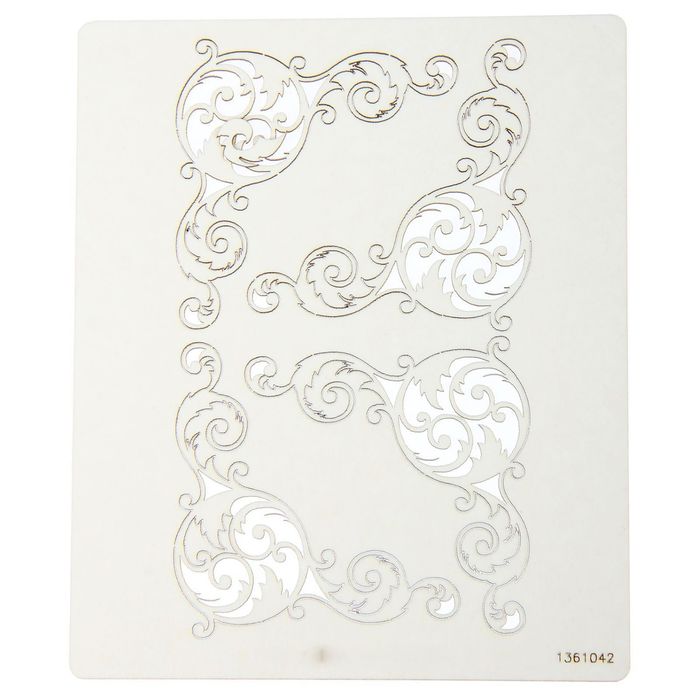 Набор чипбордов из 4 шт. "Углы-завитушки", толщ. 0,9-1,15 мм