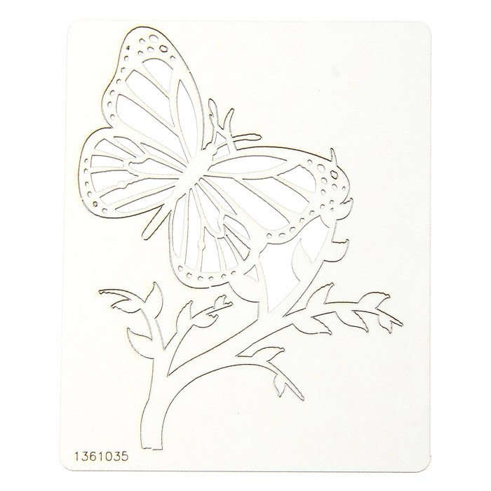 Чипборд "Бабочка на ветке" толщ. 0,9-1,15 мм 7,5х6 см