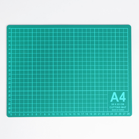 Мат для резки, 30 × 22 см, А4, цвет зелёный, DK-004 Ош