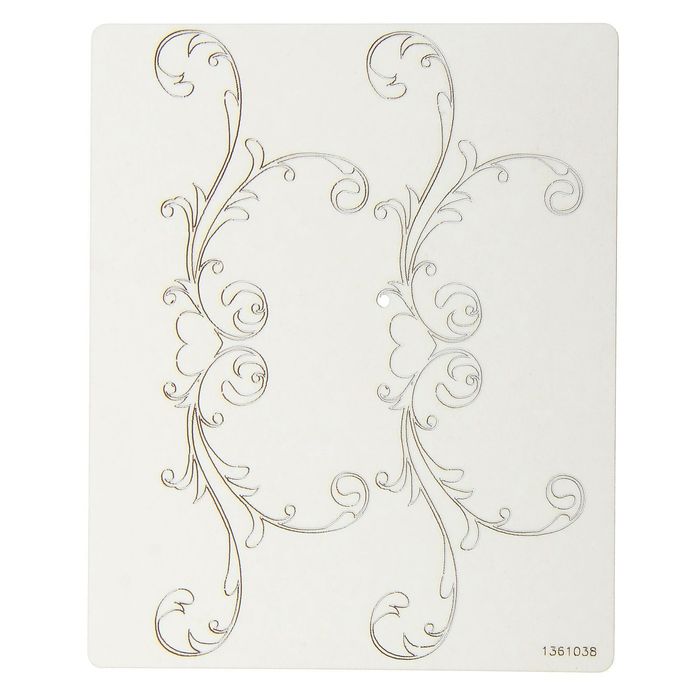 Набор чипбордов из 2 шт. "Вензель с сердцем", толщ. 0,9-1,15 мм