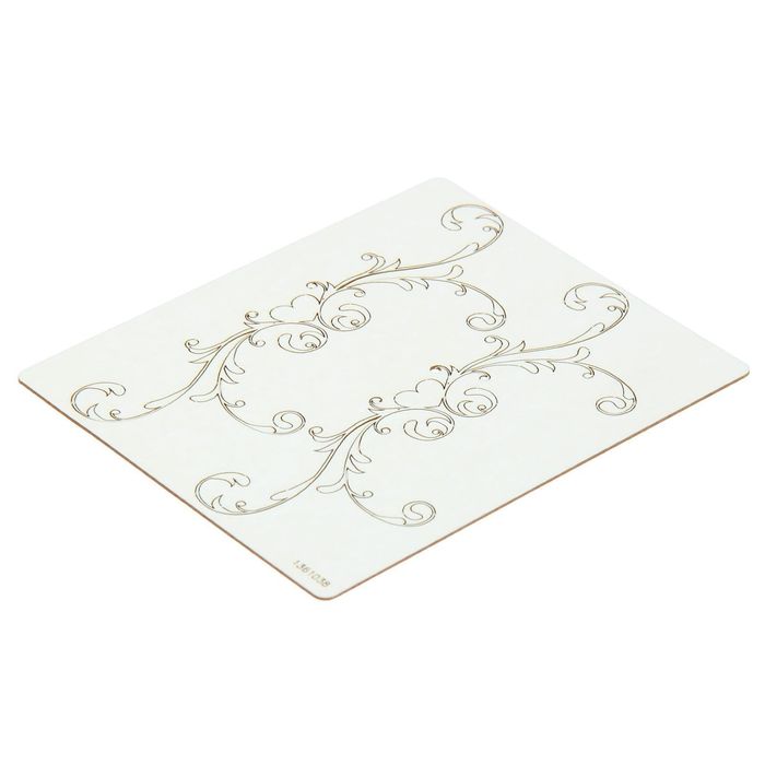 Набор чипбордов из 2 шт. "Вензель с сердцем", толщ. 0,9-1,15 мм