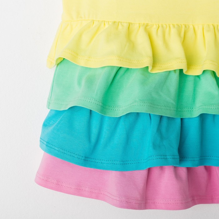 Платье для девочки, рост 104 см, цвет жёлтый