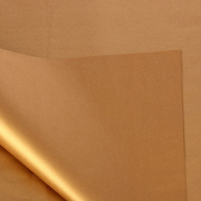 Бумага тишью "Бронза, металл", 50 х 75 см, 24 шт.