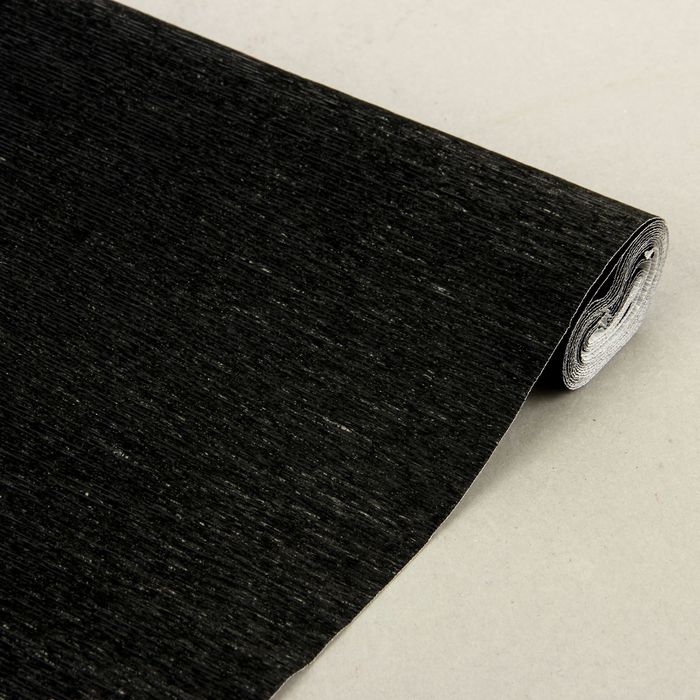 Бумага гофрированная, 809 "Чёрный, металл", 0,5 х 2,5 м