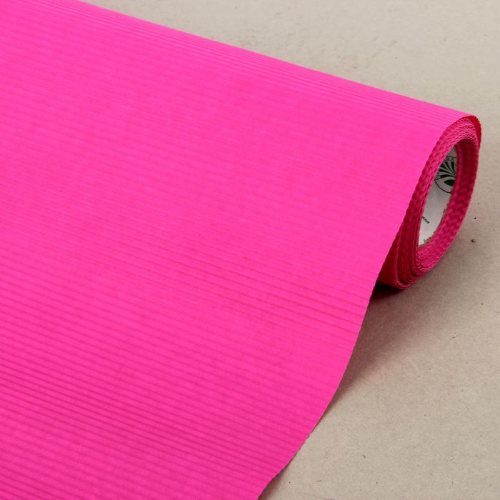 Бумага упаковочная крафт, двусторонняя розовая, 0.5 х 10 м