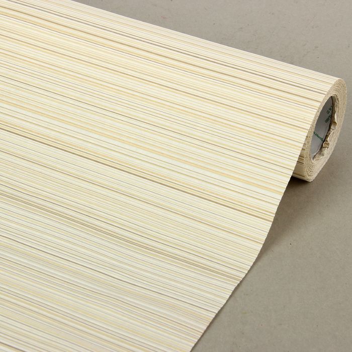 Бумага упаковочная крафт "Полоски люкс", бежевый, 0.5 х 10 м