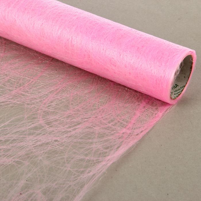Сизофибер матовый, бледно-розовый, 50 см х 5 м