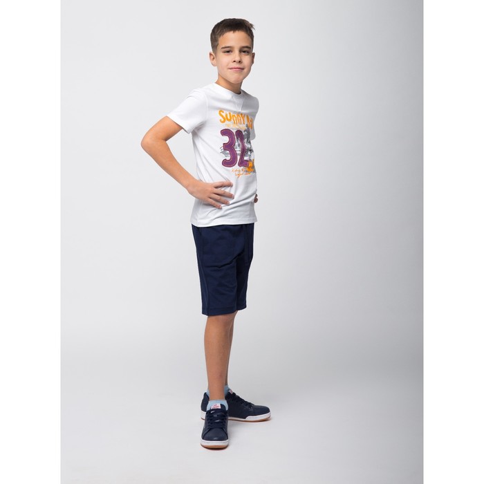 Шорты для мальчика, рост 152 см, цвет тёмно-синий