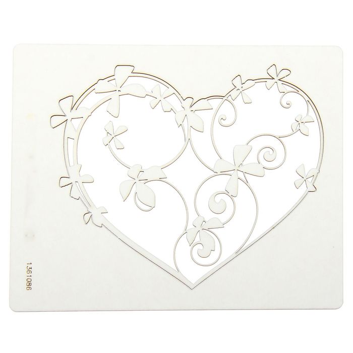 Чипборд "Цветочное сердце", толщ. 0,9-1,15 мм
