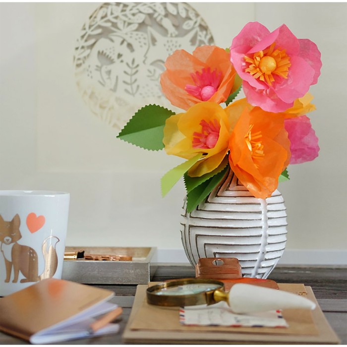 Бумага тишью "Солнечно-жёлтая", 50 х 76 см, 24 шт.