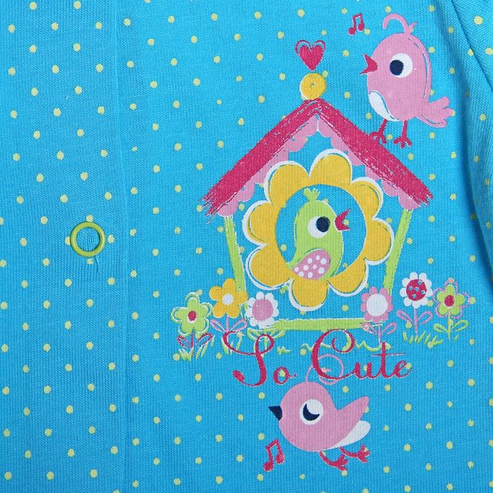 Кофточка ясельная, рост 56 см, цвет бирюзовый