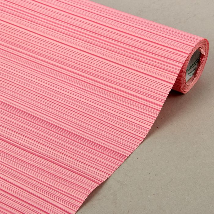 Бумага упаковочная крафт "Полоски люкс", розовая, 0.5 х 10 м