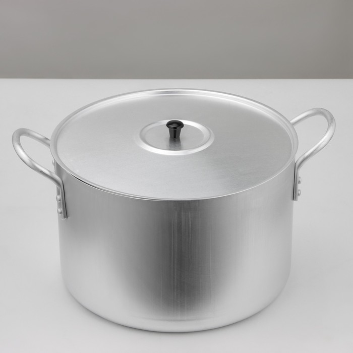 

Котёл с ручками и крышкой Consul, 20 л, металлическая крышка, цвет хромированный