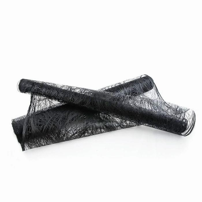 Сизофибер матовый, черный, 50 см х 5 м