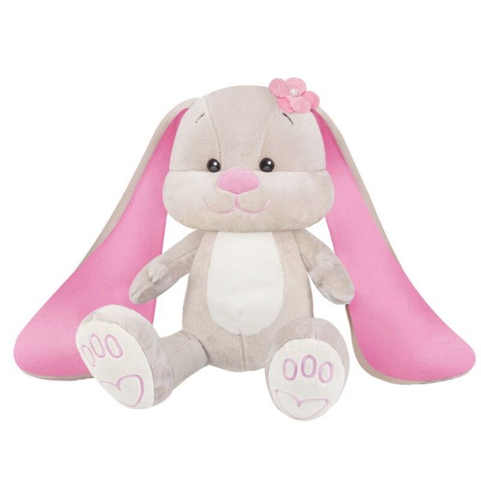 Мягкая игрушка «Зайка Лин" с цветочком на голове, 25 см