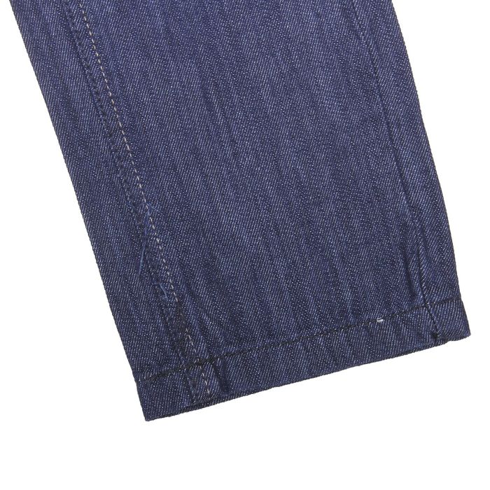 Брюки джинсовые для мальчика, рост 110 см, цвет тёмно-синий