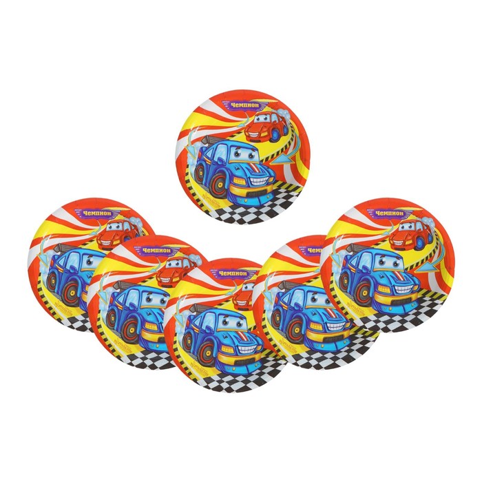 Тарелка бумажная "Чемпион", 18 см