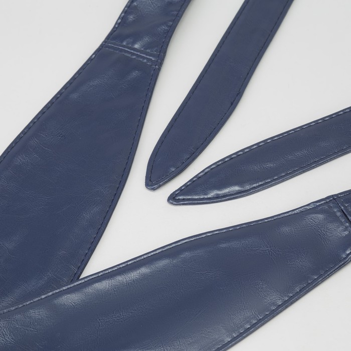 Пояс-кушак, ширина - 7см, синий