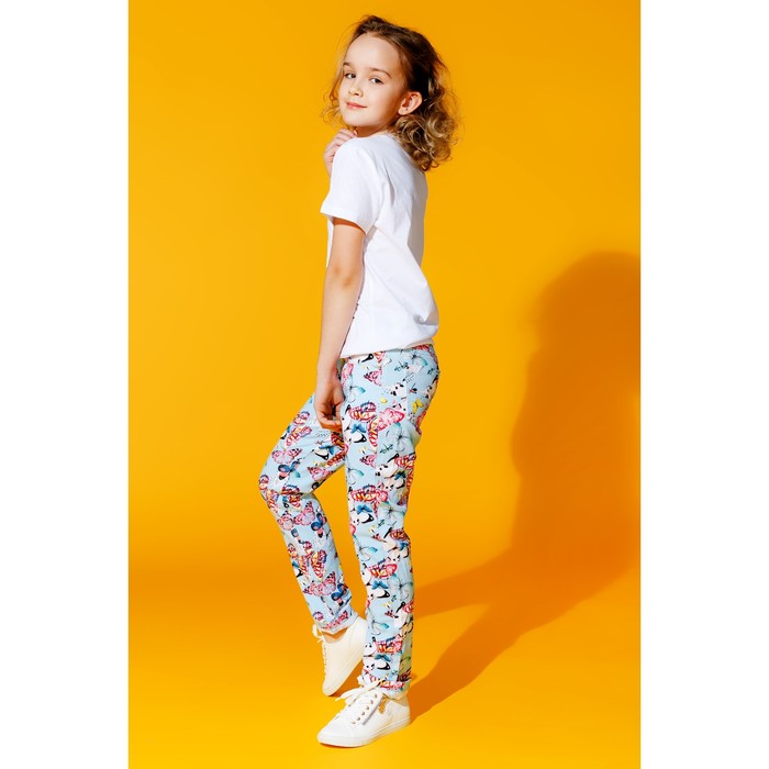 Брюки детские для девочек Megan, рост 158 см, цвет голубой (арт. 20210160022)