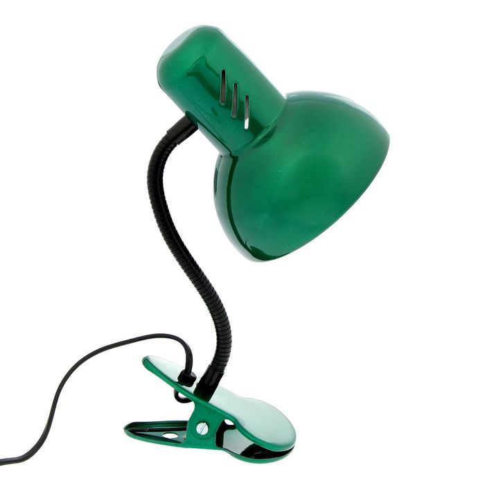 Светильник на прищепке "Поль", зелёный перламутр