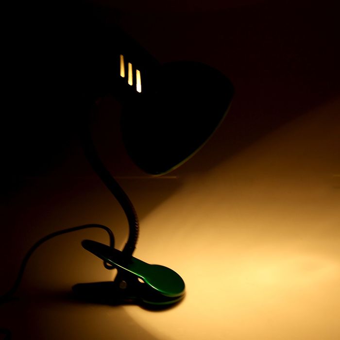 Светильник на прищепке "Поль", зелёный перламутр