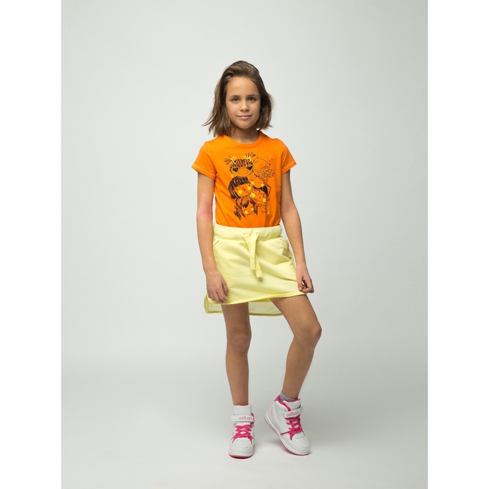 Юбка детская для девочек Clotho, рост 164 см, цвет жёлтый (арт. 20210180013)