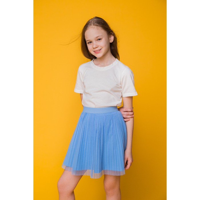 Юбка детская для девочек Jelly, рост 146 см, цвет голубой (арт. 20210180003)
