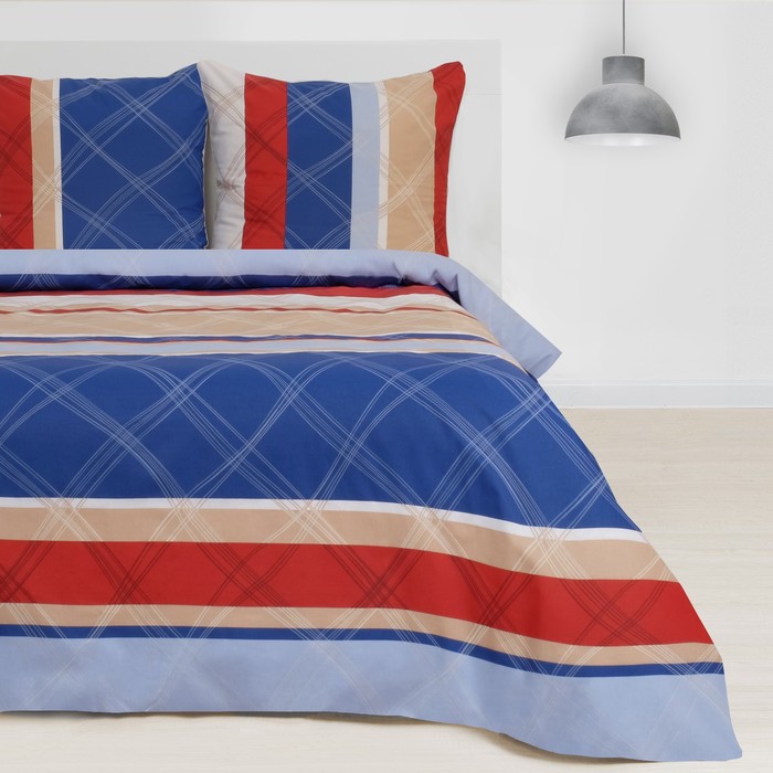 Постельное бельё "Этель" Морской бриз 2 сп., размер 175х215 см, 200х220 см, 70х70 см - 2 шт., 100% хлопок, поплин, 125 г/м2