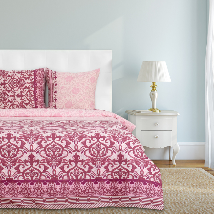 Постельное бельё "Этель" Ажурная ночь 1,5 сп., размер 143х215 см, 150х214 см, 70х70 см - 2 шт., 100% хлопок, поплин, 125 г/м2