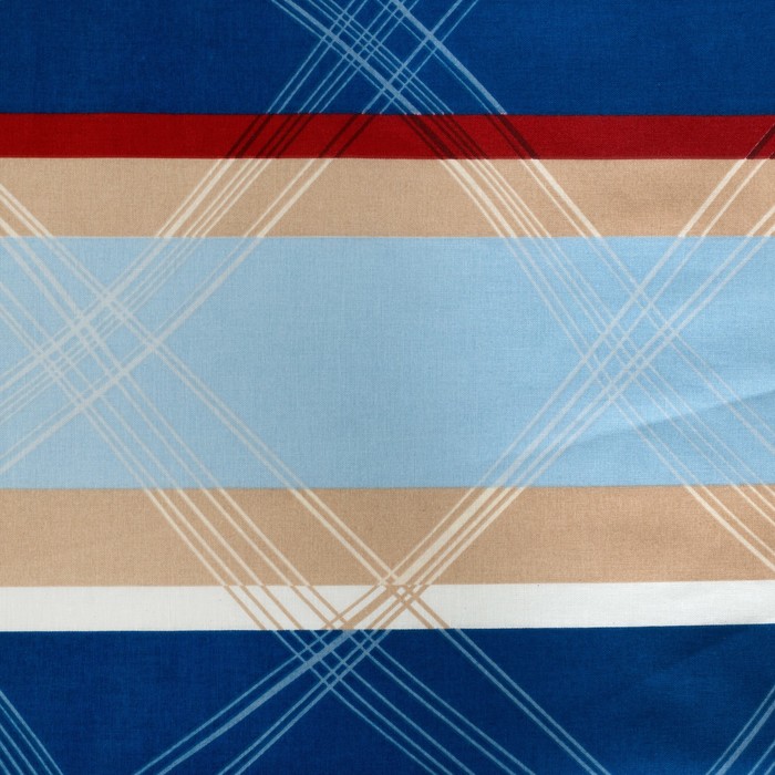 Постельное бельё "Этель" Морской бриз 1,5 сп., размер 143х215 см, 150х214 см, 70х70 см - 2 шт., 100% хлопок, поплин, 125 г/м2