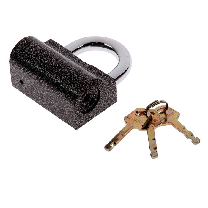 Замок навесной "АЛЛЮР" ВС2-9С, дужка d=12 мм, 3 ключа с двойной нарезкой, цвет антик