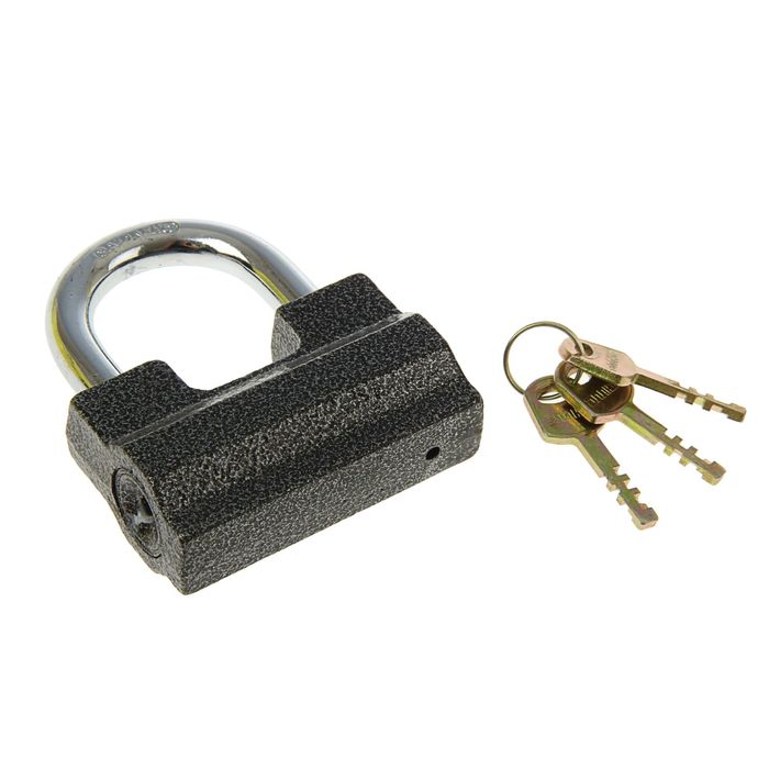 Замок навесной "АЛЛЮР" ВС2-7С, дужка d=12 мм, 3 ключа с двойной нарезкой, цвет антик