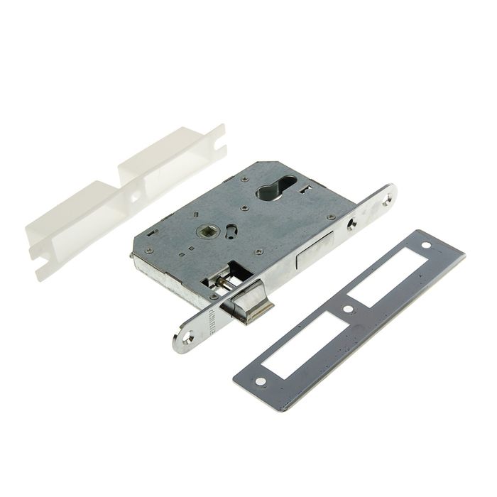 Замок врезной "АЛЛЮР" ЗВ4-55A CP, без ручки, без ц/м, цвет хром