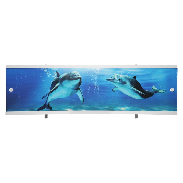 Экран для ванны Ультра легкий АРТ Дельфины, 168 см метакам экран под ванну ультра легкий арт дельфины 168 см