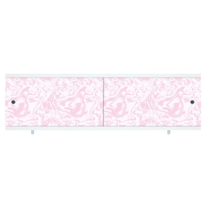 Экран под ванну "Кварт Мрамор розовый", 168 см