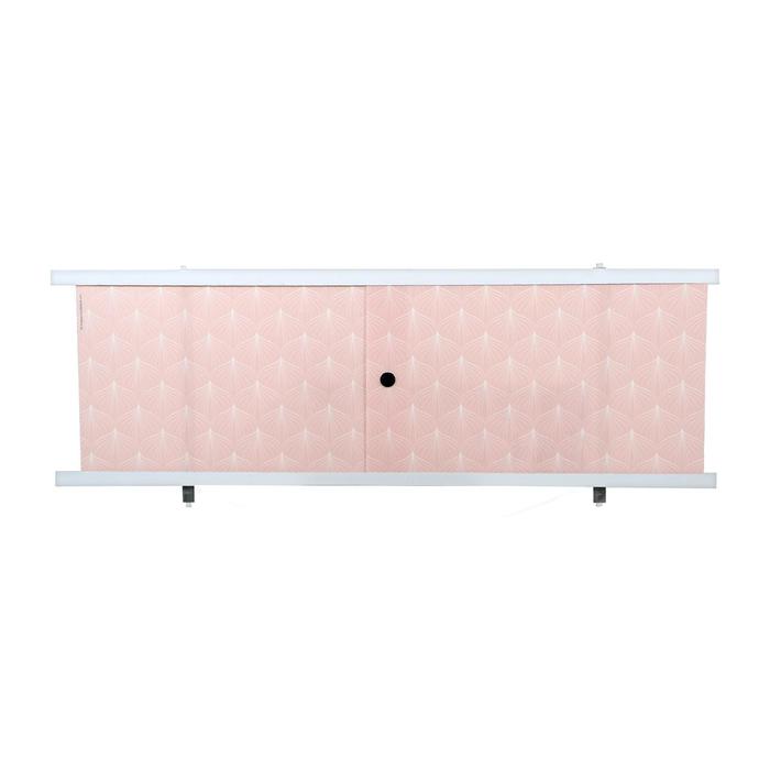 Экран для ванны Кварт Розовый иней, 148 см