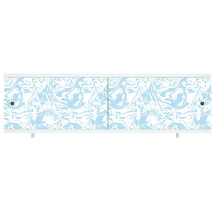 Экран под ванну "Кварт Мрамор голубой", 168 см