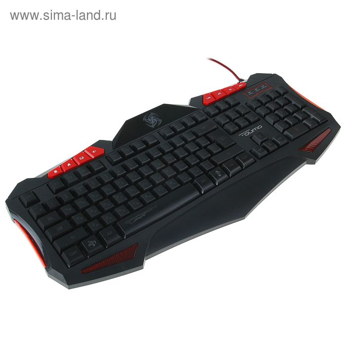 

Клавиатура Qumo Dragon War Axe, игровая, проводная, подсветка, 112 клавиш, USB, чёрная