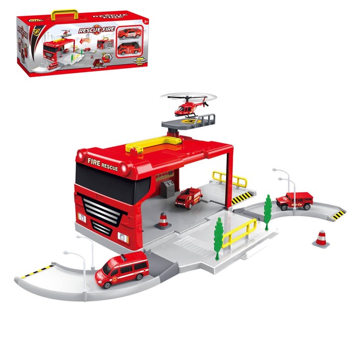 Гараж-трансформер "Пожарная станция"