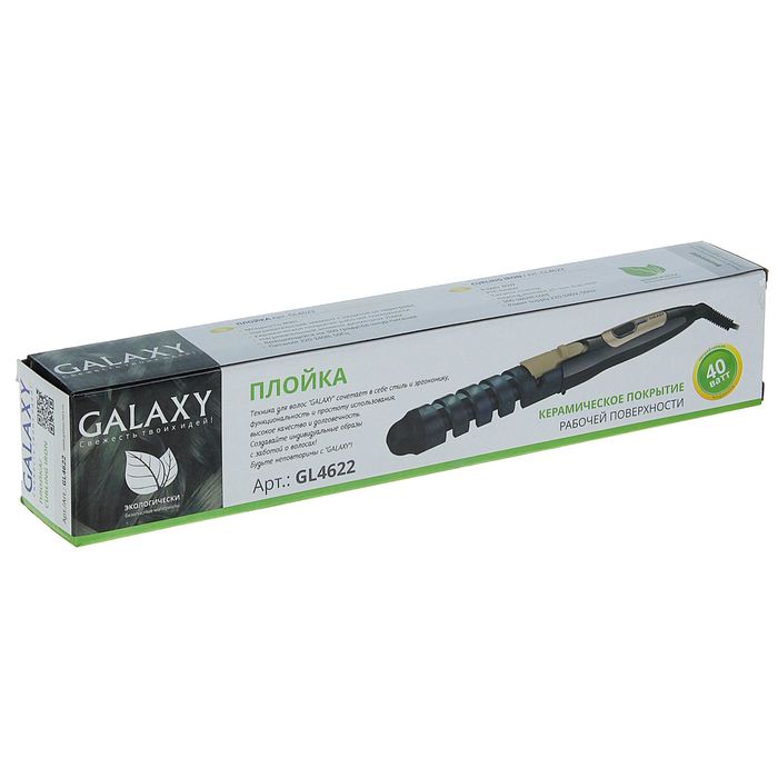 Плойка Galaxy GL 4622, 40 Вт, керамическое покрытие