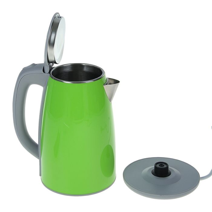 Чайник электрический Galaxy GL 0307, 1.7 л, 2000 Вт, зеленый