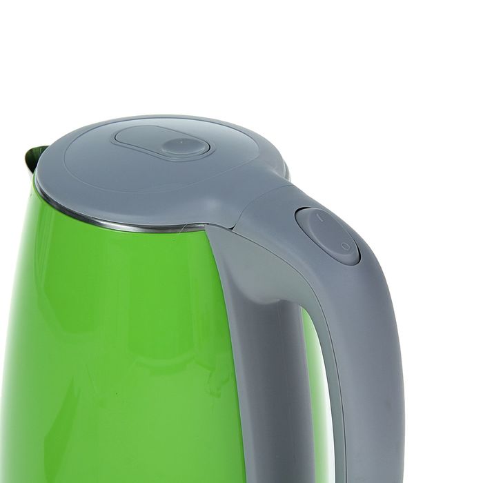 Чайник электрический Galaxy GL 0307, 1.7 л, 2000 Вт, зеленый