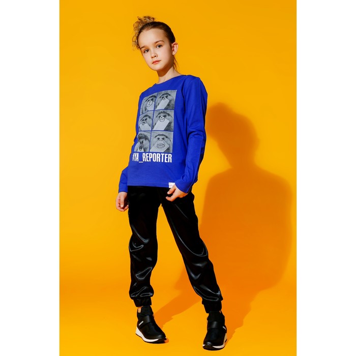 Брюки для девочки, цвет чёрный, рост 164 см (80) (арт. 16Н1-БРД096-01)